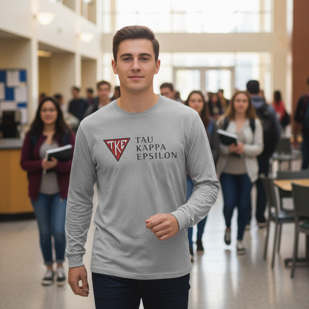 Tau Kappa Epsilon Logo Long Sleeve Tee