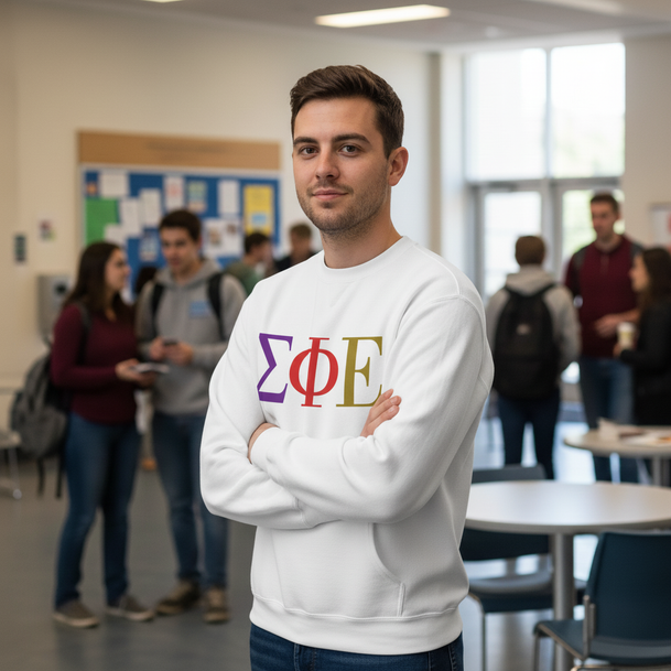 Sigma Phi Epsilon Logo Crewneck Sweatshirts