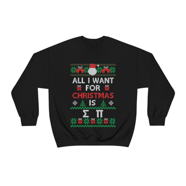 Sigma Pi All I Want For Christmas Crewneck Sweatshirt