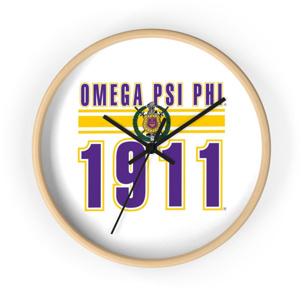 Omega Psi Phi Wall Clocks