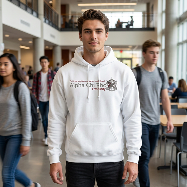 Alpha Chi Rho Logo Hooded Sweatshirt