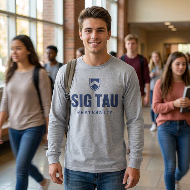 Sigma Tau Gamma Wordmark Long Sleeve T-Shirt