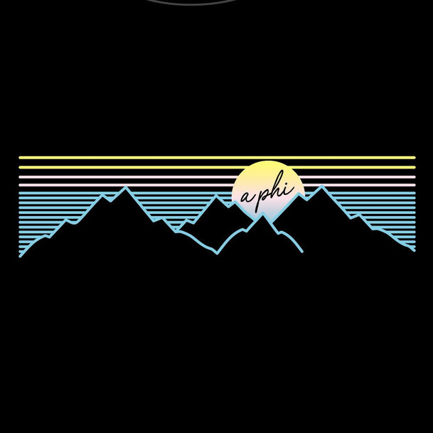 GREEK-CUSTOM Sorority Shirt -Mountain Design 