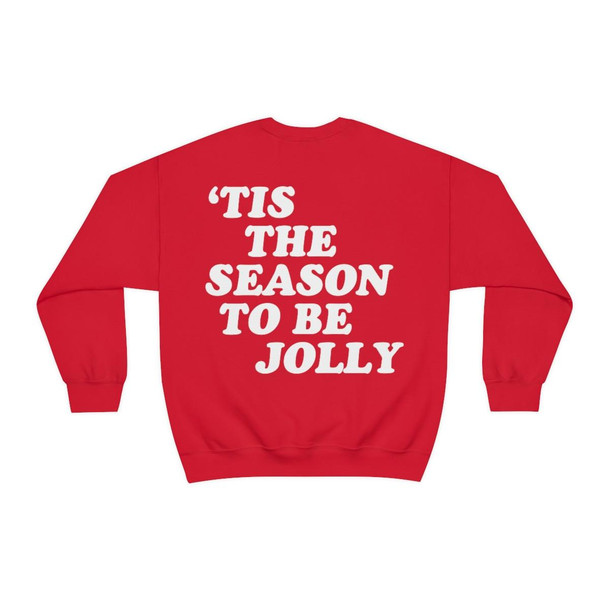 Printify Tis The Season To Be Jolly Unisex Heavy Blend™ Crewneck Sweatshirt 