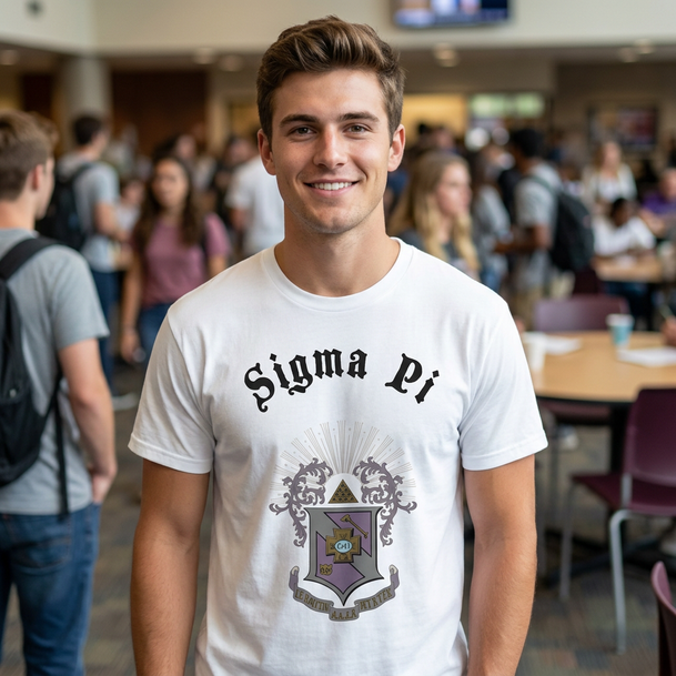 Sigma Pi Vintage Crest Tee