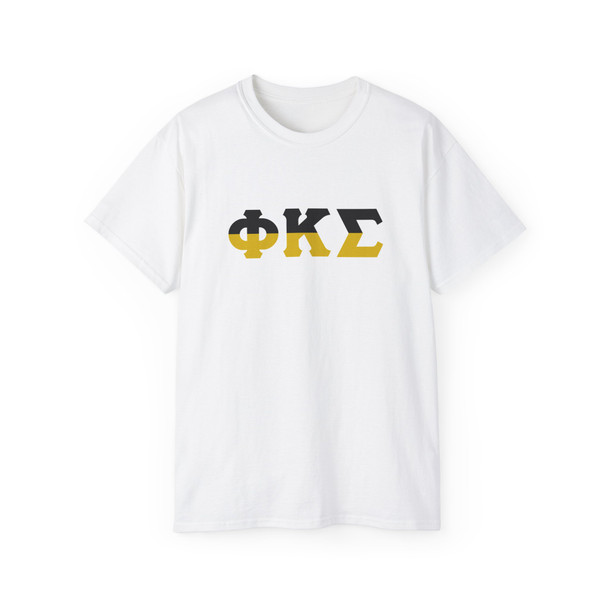 Phi Kappa Sigma Two Toned Greek Lettered T-shirts