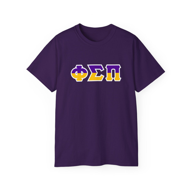 Phi Sigma Pi Two Toned Greek Lettered T-shirts