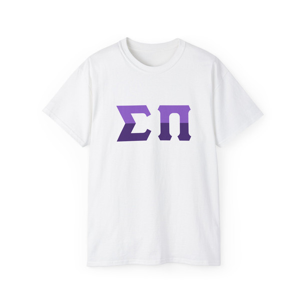Sigma Pi Two Toned Greek Lettered T-shirts