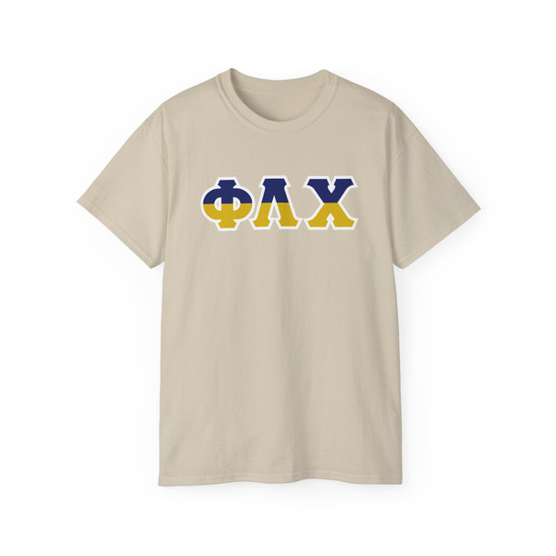Phi Lambda Chi Two Toned Greek Lettered T-shirts