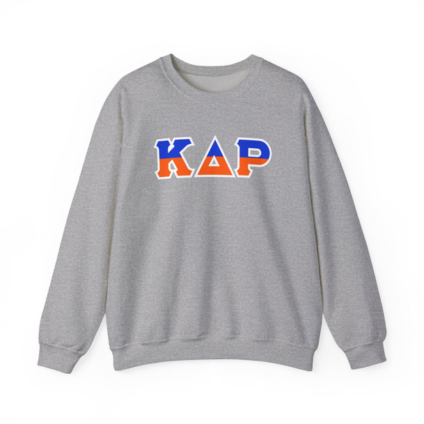 Kappa Delta Rho Two Toned Greek Lettered Crewneck Sweatshirts