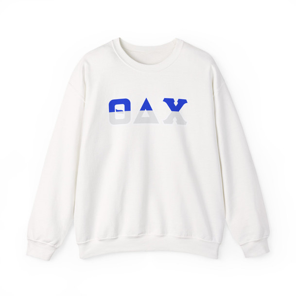 Theta Delta Chi Two Toned Greek Lettered Crewneck Sweatshirts