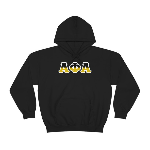 Alpha Phi Alpha Two Toned Greek Lettered Hooded Sweatshirts