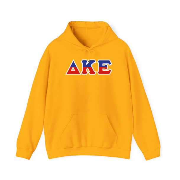 Delta Kappa Epsilon Two Toned Greek Lettered Hooded Sweatshirts