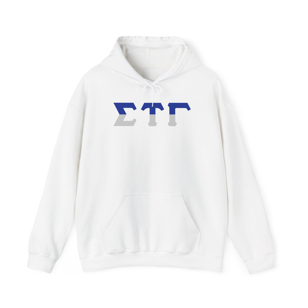 Sigma Tau Gamma Two Toned Greek Lettered Hooded Sweatshirts