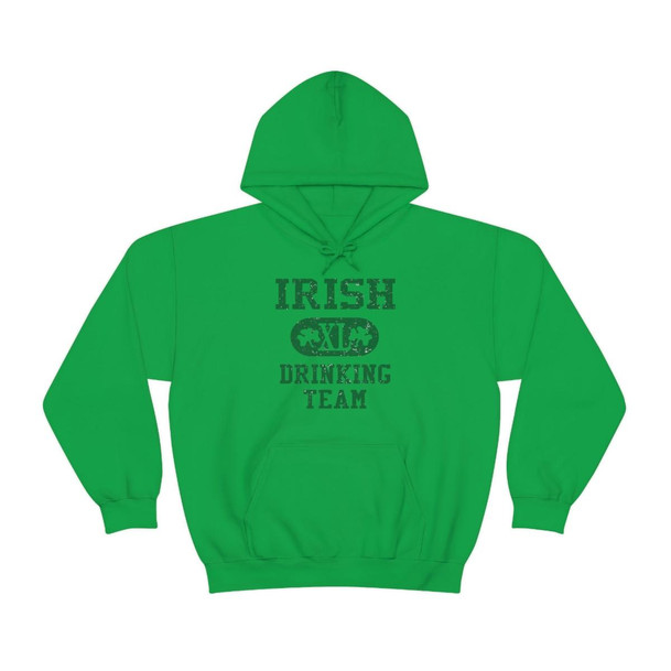 Printify Irish XL Drinking Team Hooded Sweatshirt 