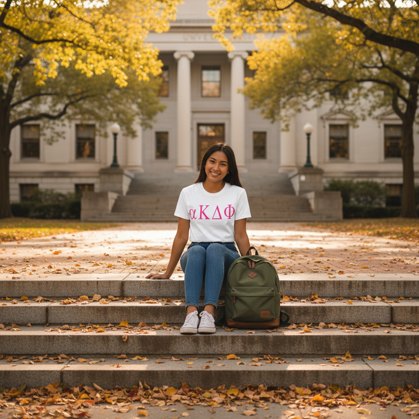 Alpha Kappa Delta Phi Lettered Tees - $24.95!