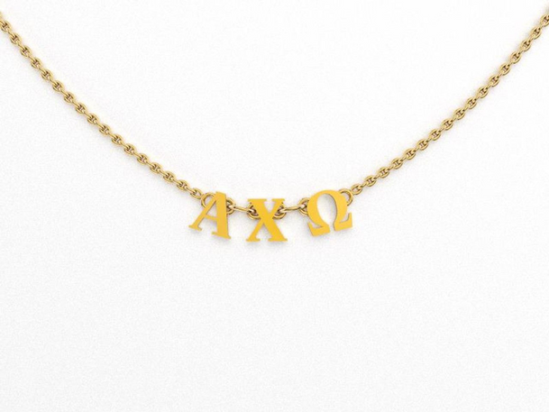 Alpha Chi Omega Phoebe Greek Necklace