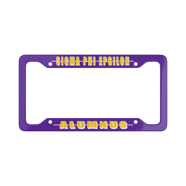 Sigma Phi Epsilon Alumni License Plate Frame - New