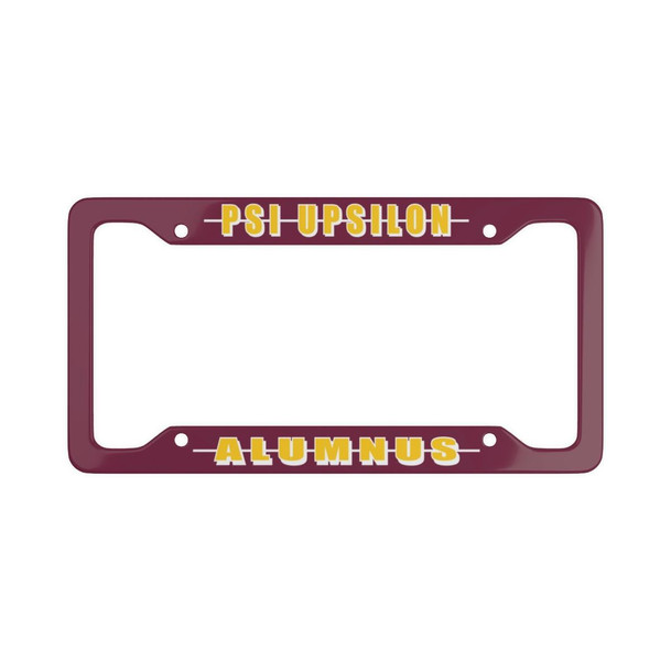 Printify Psi Upsilon Alumni License Plate Frame - New 