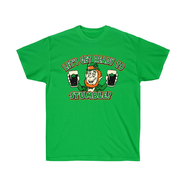 Printify Let's Get Ready To Stumble - St. Patrick's Day Irish T-Shirt 