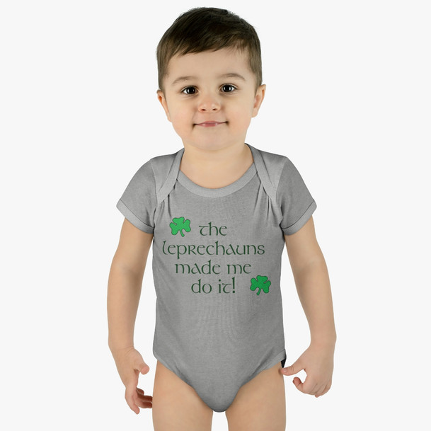 The Leprechauns Made Me Do It Onesie