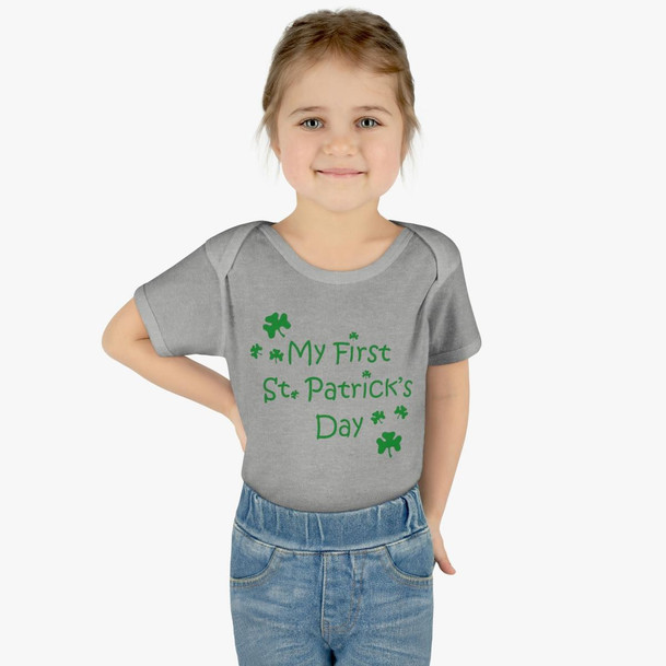 Printify My First St. Patrick's Day Onesie