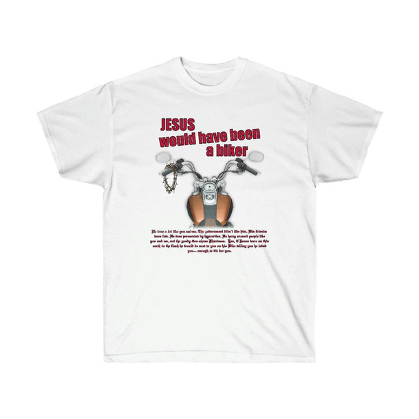Printify Jesus Would Have Been A Biker - Christian T-Shirt 