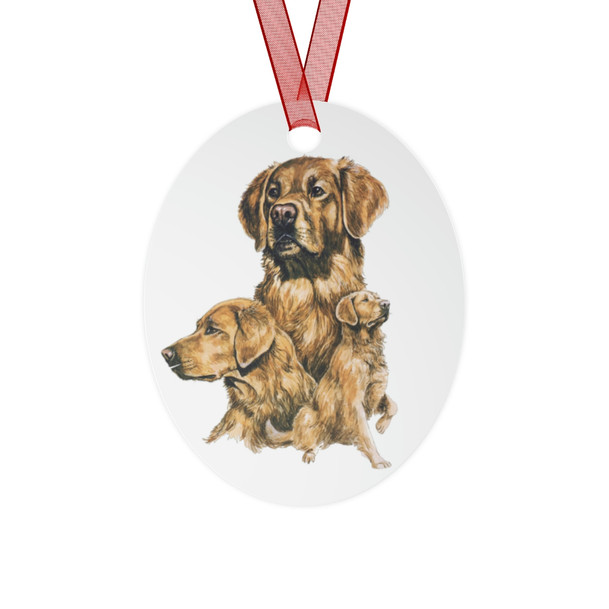 Golden Retriever Metal Ornaments