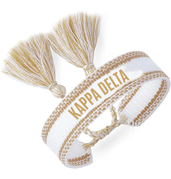 Kappa Delta Woven Bracelet - Gold