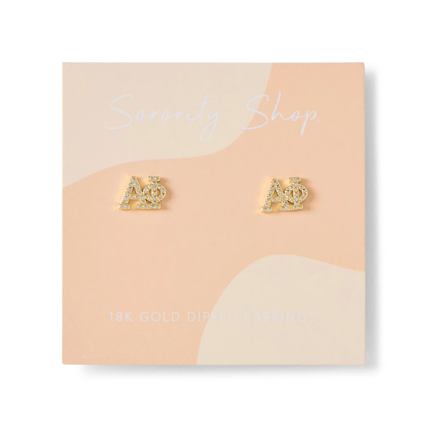 Alpha Phi Studded Earrings