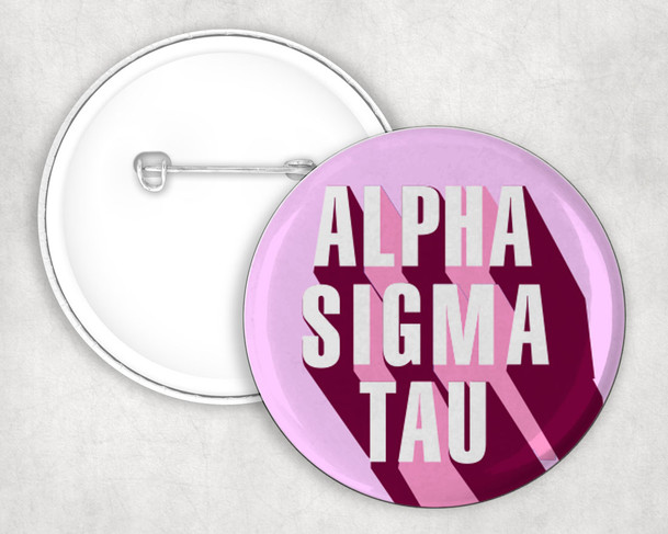 Alpha Sigma Tau 3D Button Pin Buttons