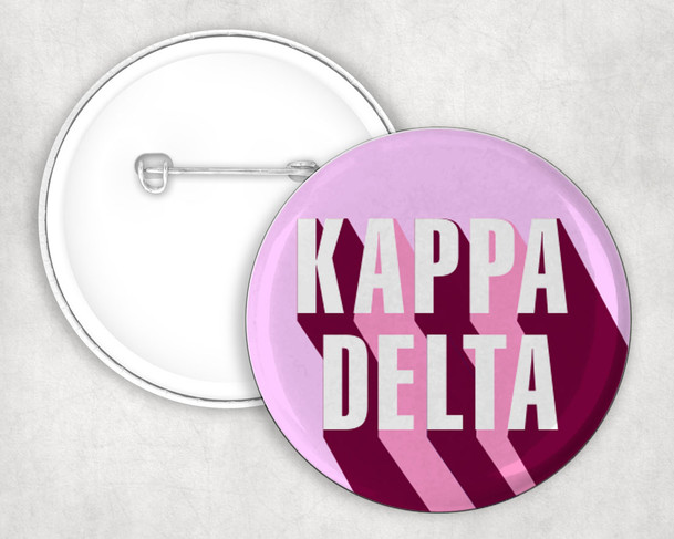 Kappa Delta 3D Button Pin Buttons