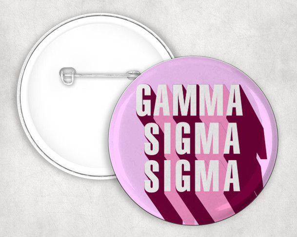 Gamma Sigma Sigma 3D Button Pin Buttons