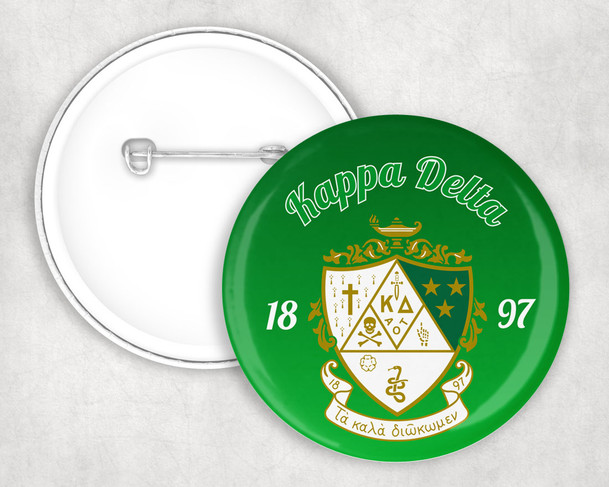 Kappa Delta Classic Crest Pin Buttons