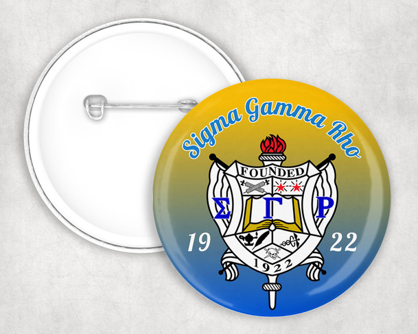 Sigma Gamma Rho Classic Crest Pin Buttons