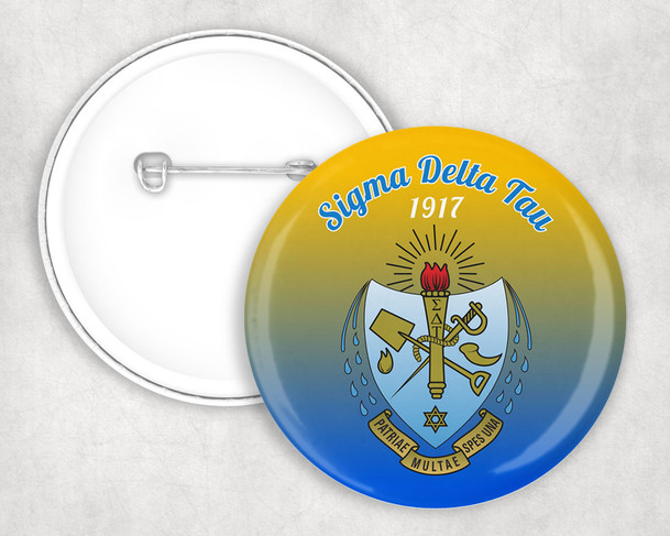 Sigma Delta Tau Classic Crest Pin Buttons