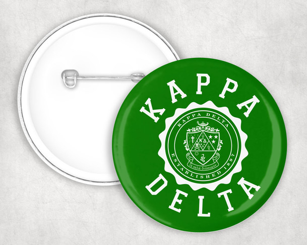 Kappa Delta seal-crest Pin Buttons