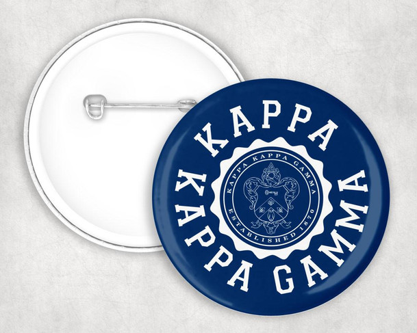  Kappa Kappa Gamma Seal Crest Pin Buttons 