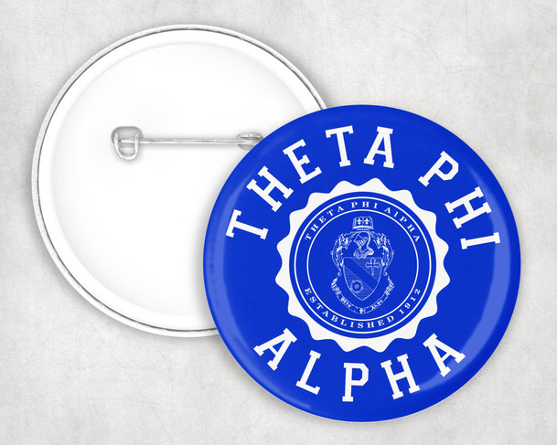 Theta Phi Alpha seal-crest Pin Buttons