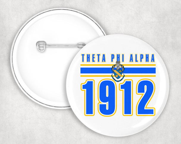 Theta Phi Alpha stripe-est Pin Buttons