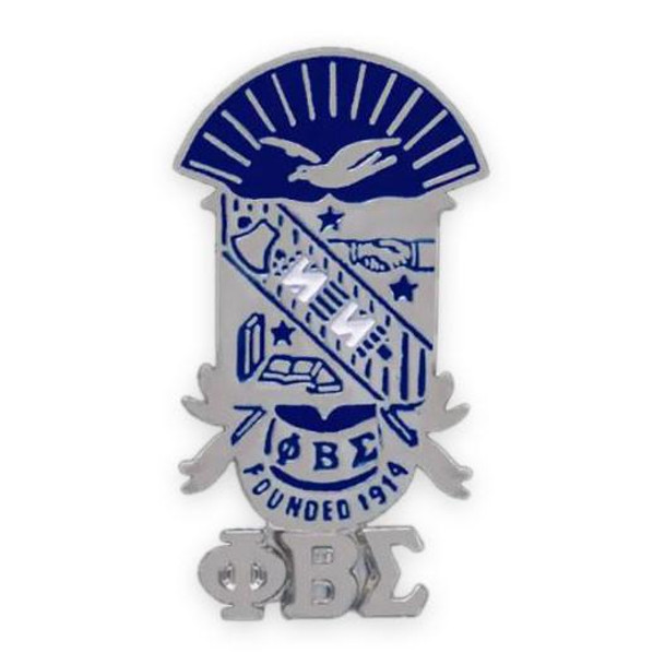 National Sportswear Emblem Phi Beta Sigma Shield Lapel Pin 