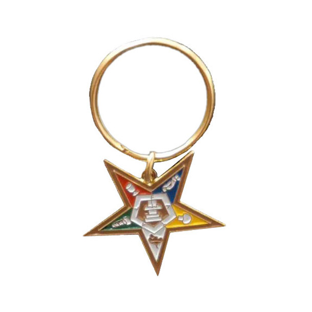 Order Of Eastern Star OES Shield Key Chain