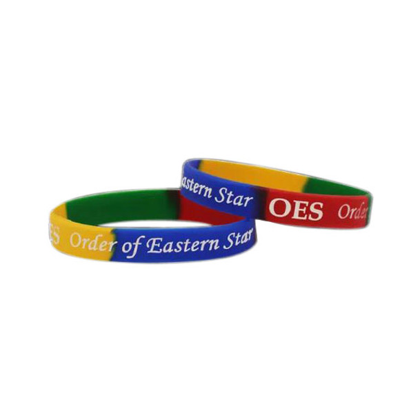 Order Of Eastern Star OES Silicone Bracelet