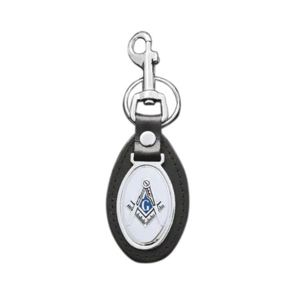 Masonic  Leather Fob Key Chain