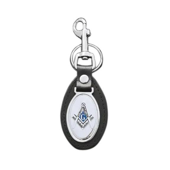 SAVAGE Masonic  Leather Fob Key Chain 