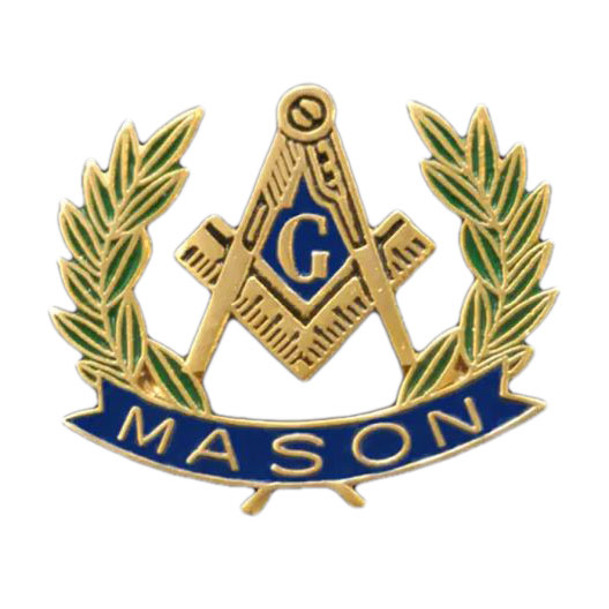 Masonic Wreath Lapel Pin