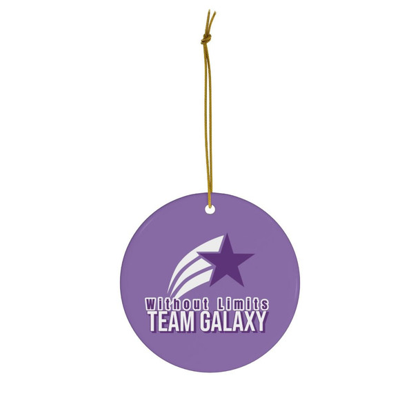  Without Limits - Team Galaxy Round Christmas Shield Ornaments 
