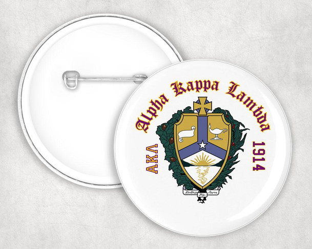  Alpha Kappa Lambda Classic Crest Button 