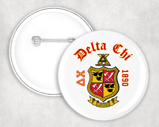  Delta Chi Classic Crest Button 