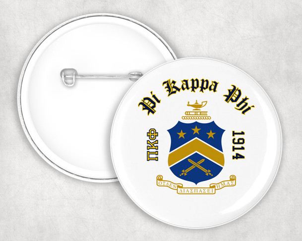 Pi Kappa Phi Classic Crest Button